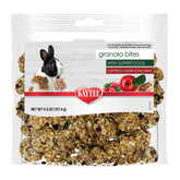 Kaytee Granola Bouchées Cranberry-Pomme-Lin, enrichissement gustatif pour rongeurs.