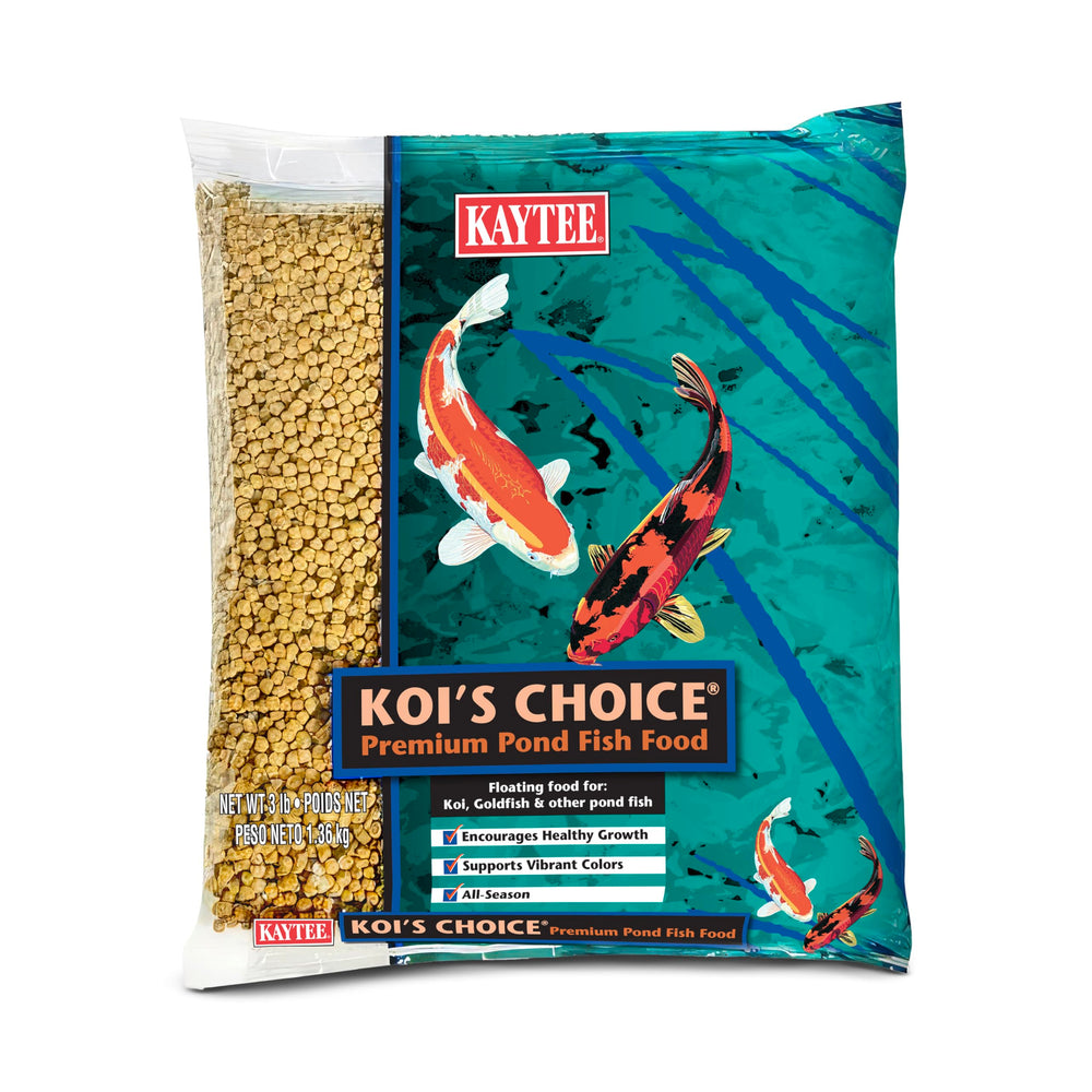 Kaytee Koi’s Choice, nourriture flottante pour bassin, distribution facile pour koïs