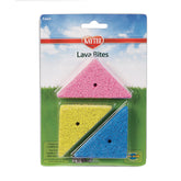Kaytee Lava Bites triangles colorés pour chinchillas et hamsters.