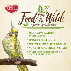 Kaytee Nourriture Sauvage pour Calopsitte – amandes et graines de lin pour oméga-3.