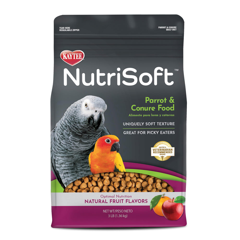 Kaytee Nutri Soft offre une texture douce idéale pour les perroquets exigeants.