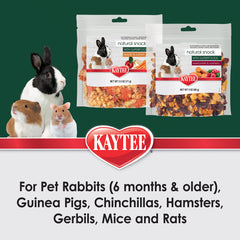 Kaytee Snack enrichissant avec patate douce et canneberge, plaisir pour cobayes et lapins.