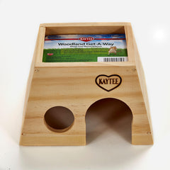 Kaytee Woodland Get-A-Way Medium: cachette naturelle pour petit animal, sécurité et confort.