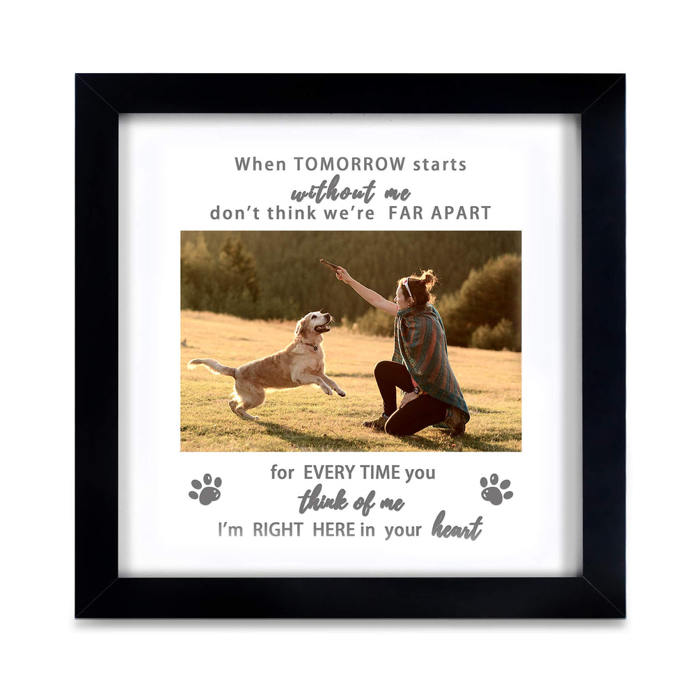 KCRasan cadre-memoire animal-chat, mise en valeur d'une photo 4x6 pour honorer votre compagnon.