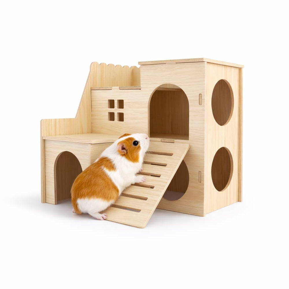 Kcrygogo-maison-labyrinthe-hamster-bois : refuge sûr et stimulant pour hamster.