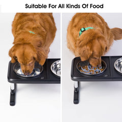 Keegud insert ralentisseur de repas compatible bols larges pour chiens moyens et grands.