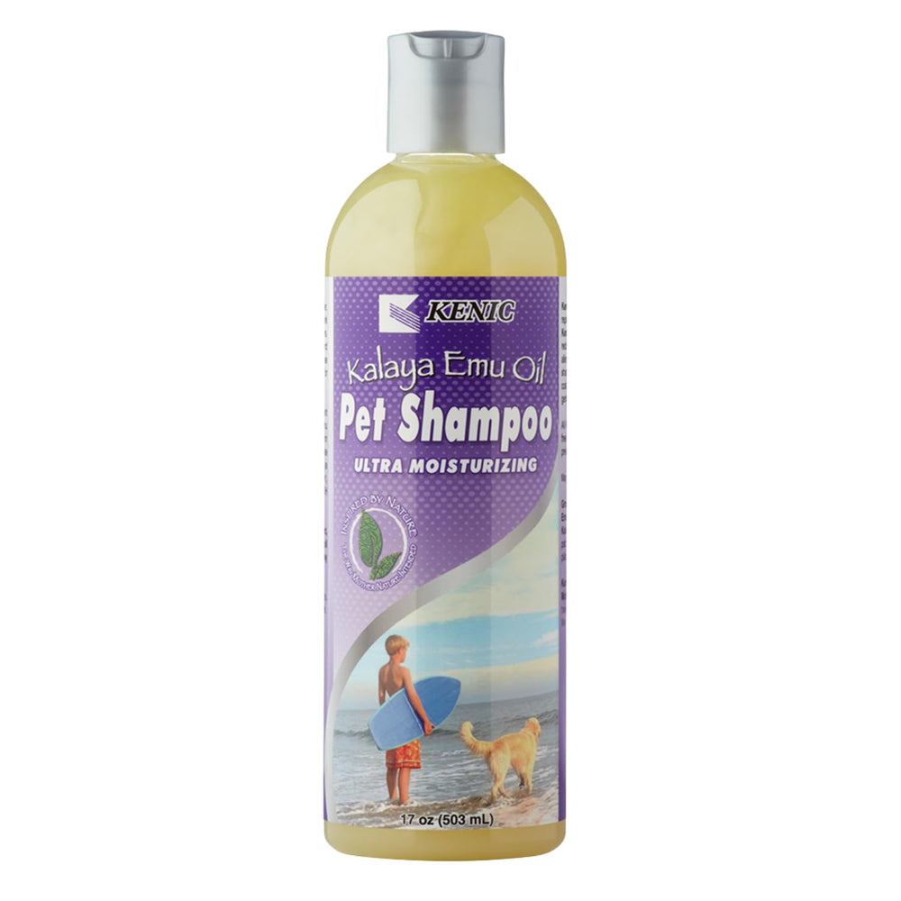 Kenic huile d'émeu shampoing chien et chat, bouteille prête pour apaiser démangeaisons.