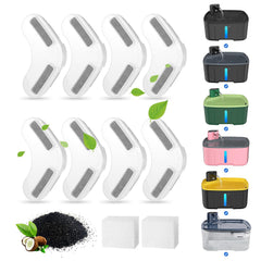 Kenida kit filtres fontaine chien ensemble, remplacement rapide et pratique.