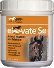 Kentucky Performance Prod Elevate SE — bouteille de poudre, soutien musculaire potentiel pour les chevaux.