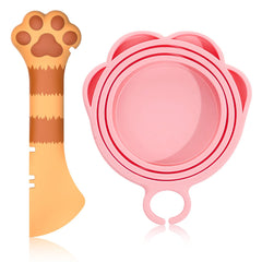 Couvercles Kerros en silicone pour boîtes de nourriture pour chat, conserve la fraîcheur.