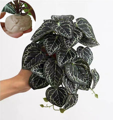 KERUIDENG Plante artificielle pour terrarium, feuillage dense, facilite l'escalade et le camouflage des reptiles.