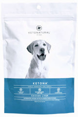 Ketona Zero Carb Foie de poulet séché, emballage prêt à récompenser.