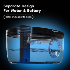 Keygarzone fontaine-eau-chat-sans-fil-batterie-4000mah — mobilité sans prise électrique.