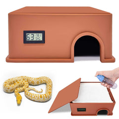 KFPSHLQE Refuge serpent humide avec capteur, surveille l'humidité et la température.