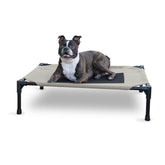K&H Pet Cot avec cadre métallique robuste, idéal pour l'extérieur.