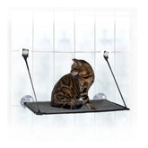 K&H Pet EZ Mount Window Sill: chat grand dans le soleil sur une surface confortable.