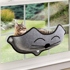 K&H EZ Mount Kitty Face, perchoir fenêtre pour observer dehors et se détendre.