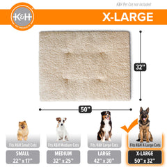 Coussin lavable en machine K&H, entretien rapide et pratique.