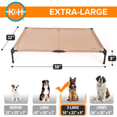 Housse amovible et lavable, lit chien K&H pour entretien facile.