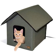 K&H Outdoor Kitty House avec deux portes pour sortie sécurisée.