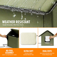 Lit chauffant 20W intégré pour chaleur adaptée.