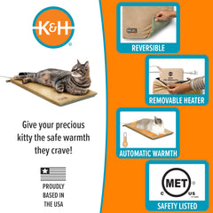 khp-thermo-kitty-mat 12-5x25 pouces s'adapte à la plupart des espaces.