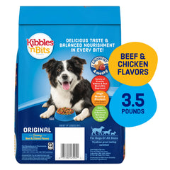 Kibbles ’n Bits Original, croquettes croustillantes, favorisent l’appétit lors des repas.