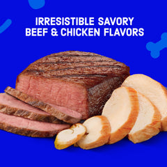 Kibbles ’n Bits Original, saveur boeuf et poulet, plaisir du repas.