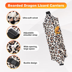 Kiiocwev laisse douce et ajustable dragon barbu, liberté de mouvement sans irritations.