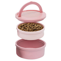 KindTail bols de voyage pour chien avec poignée et couvercle, pratique lors des trajets.