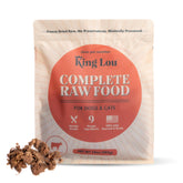 King Lou Pets — emballage du produit prêt à l'emploi, repas complet et facile à servir.