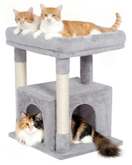Kinotail Arbre chat : grand perchoir offrant espace et confort pour chats adultes.