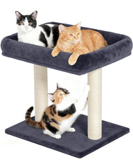 KinoTail arbre-chat plateau supérieur grand 19×15 pour siestes près de la fenêtre