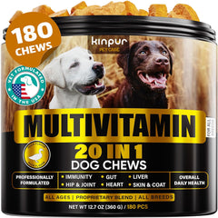 Kinpur Chien – emballage des bouchées 20-en-1, soutien immunitaire.