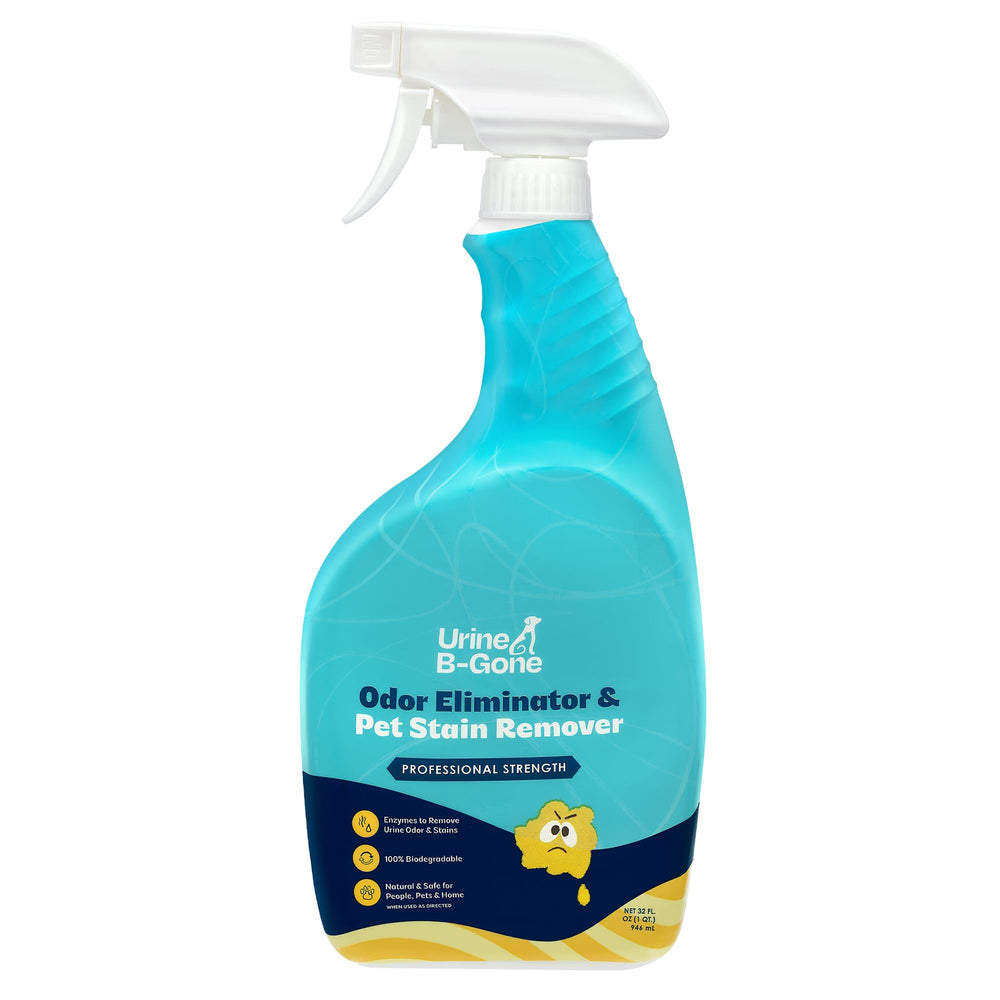 KINZUA URINE B-GONE bouteille 32oz montrant le format pratique et facile à utiliser