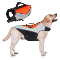 Veste KisFly orange pour chien XXXL prête à l’usage, vue de profil