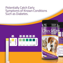 KIT4CAT CheckUp immersion-bande-urine: procédure simple pour obtenir le résultat.