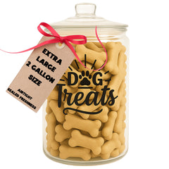 Conteneur Kitchentoolz pour friandises chien, capacité deux galons, garde les snacks frais.