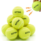 Balles tennis squeaky KITTAIL, 12 pièces, parfaites pour le jeu actif.