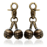 Cloche KITTAIL en cuivre sur collier chien, son clair pour alertes quotidiennes.