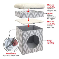 Kitty City Cube Chat Pliable – rangement rapide et transport facile