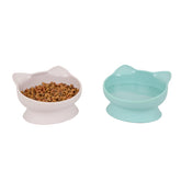 Kitty City ensemble de bols surélevés pour chats, rose et turquoise, confort alimentaire.