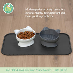 Kitty City – rainures intérieures favorisant une prise alimentaire lente et contrôlée.