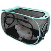 Kitty City Outdoor Kennel ouverte haut : accès rapide pour des siestes au soleil.