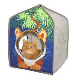 Kitty City Safari Jungle, tente-chat tigre pour sieste privée et confortable.