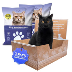Kitty Poo Club boite-litiere impermeable: maintien des liquides pour sols propres