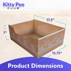 Kitty Poo Club – lot de deux boîtes jetables, pratique pour maison et déplacements.