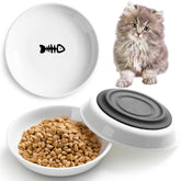 Kitwinney bol chat céramique anti dérapage avec motif poisson pour repas calme