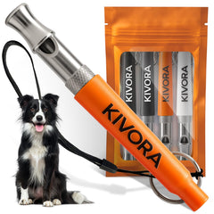 Sifflets KIVORA 4-pack de dressage pour chien, pratique et efficace en extérieur.
