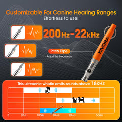 Sifflet KIVORA en acier inox 304, durable pour l'entraînement canin.